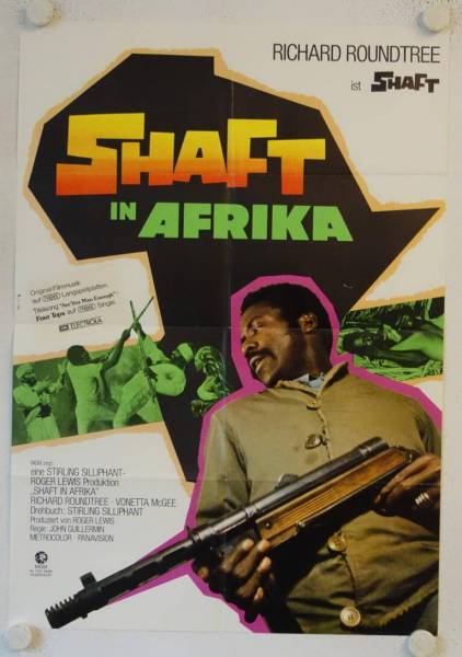 Shaft in Africa original release german movie poster